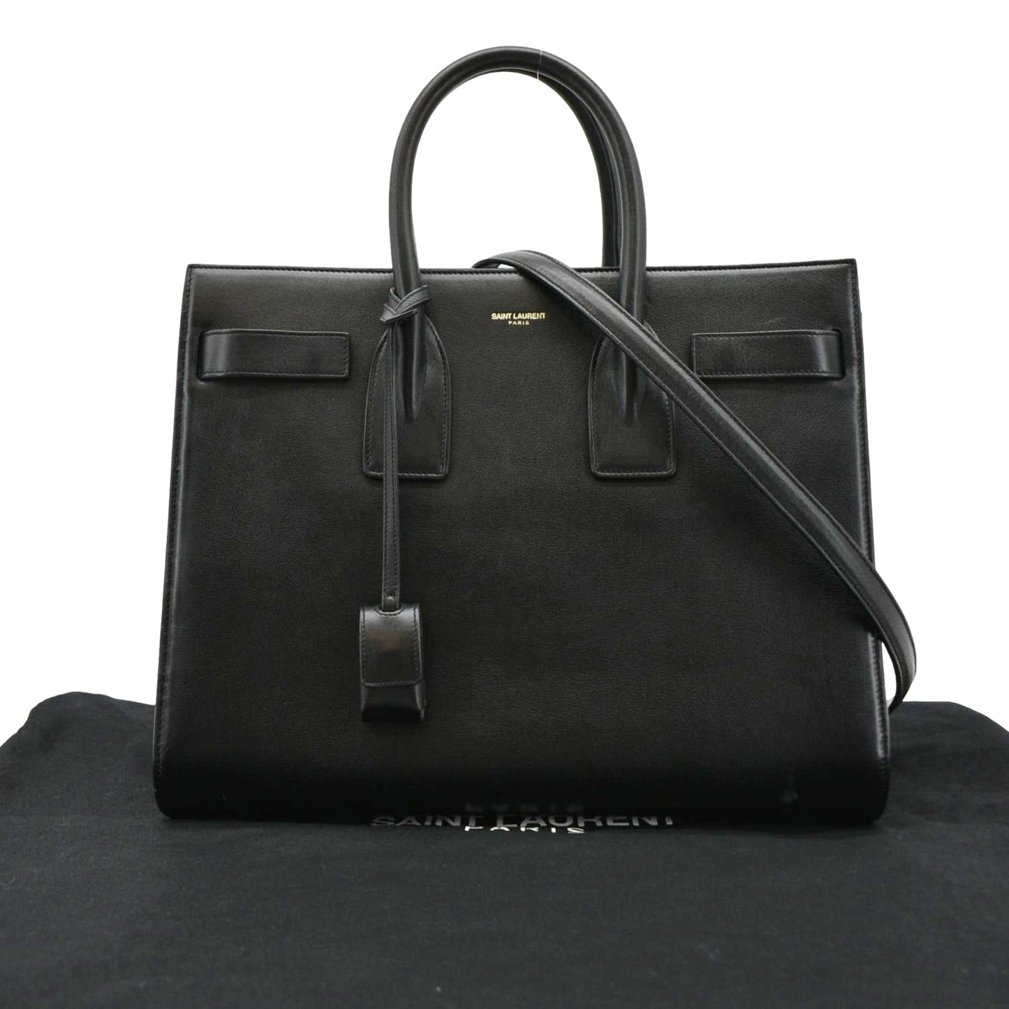 Yves Saint Laurent Sac De Jour Small Leather Shoulder Bag Black