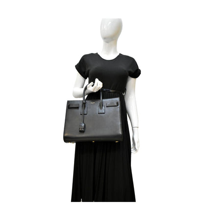 Yves Saint Laurent Sac De Jour Small Leather Shoulder Bag Black