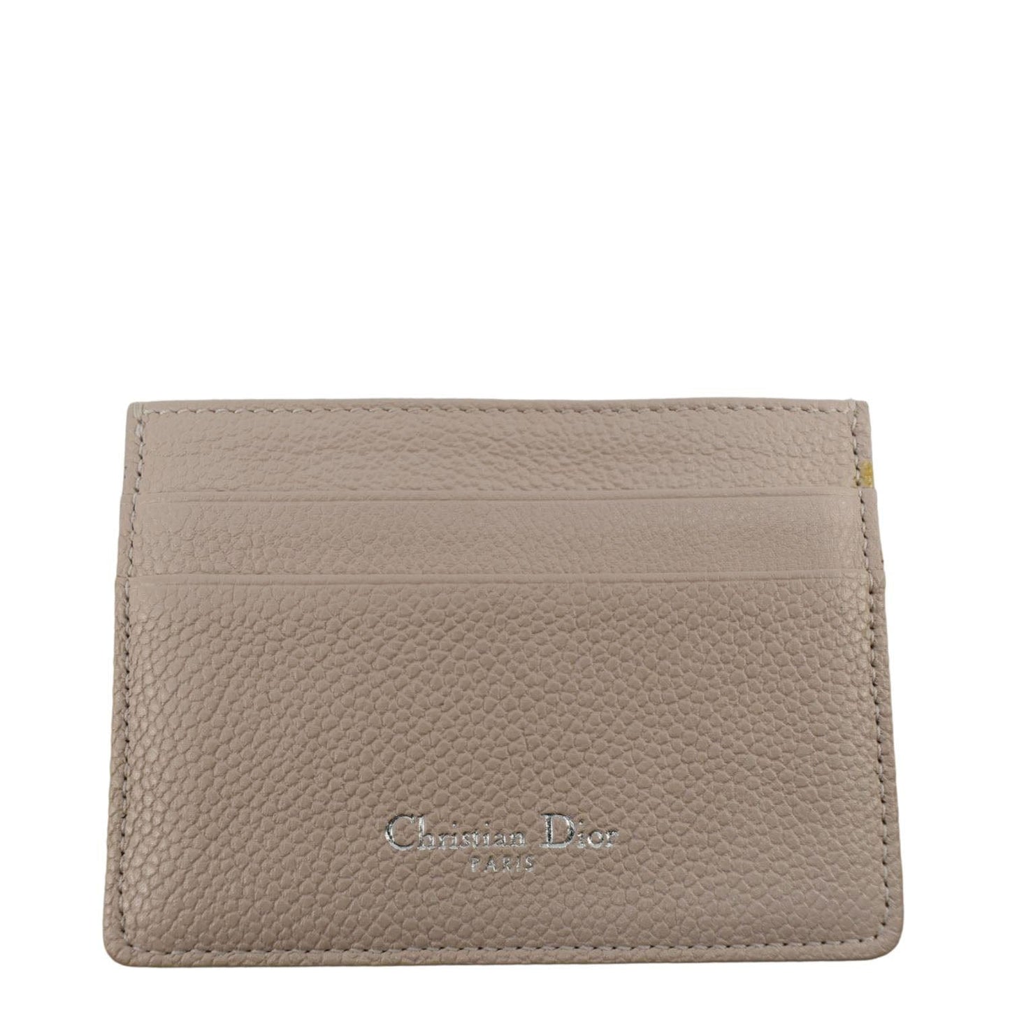 CHRISTIAN DIOR Diorama Cannage Leather Card Holder Light Beige