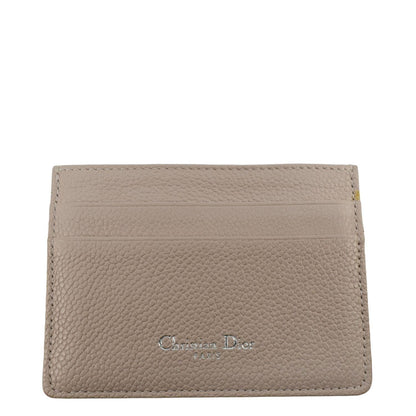 CHRISTIAN DIOR Diorama Cannage Leather Card Holder Light Beige