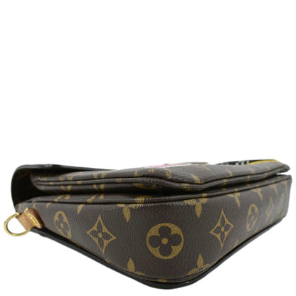 LOUIS VUITTON Metis Pochette Patches Monogram Canvas Crossbody Bag Brown