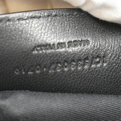 YVES SAINT LAURENT Niki Baby Crinkle Leather Shoulder Bag Black