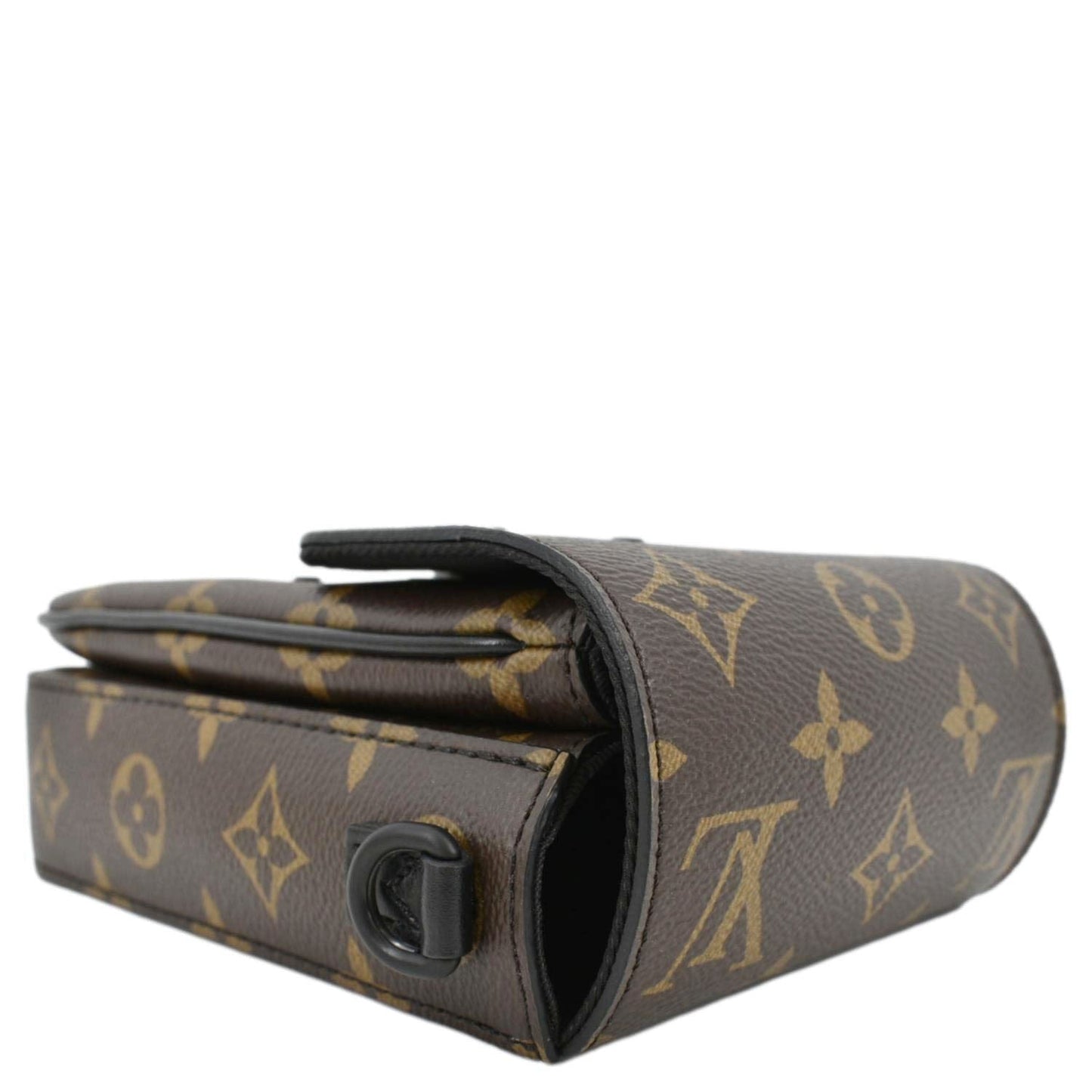 LOUIS VUITTON S-Lock Vertical Monogram Macassar Crossbody Bag Brown