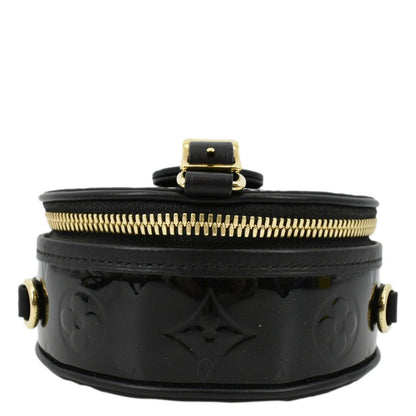 LOUIS VUITTON Boite Chapeau Souple Mini Monogram Vernis Shoulder Bag Black