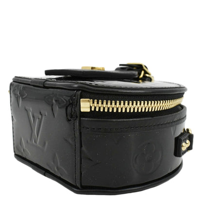 LOUIS VUITTON Boite Chapeau Souple Mini Monogram Vernis Shoulder Bag Black