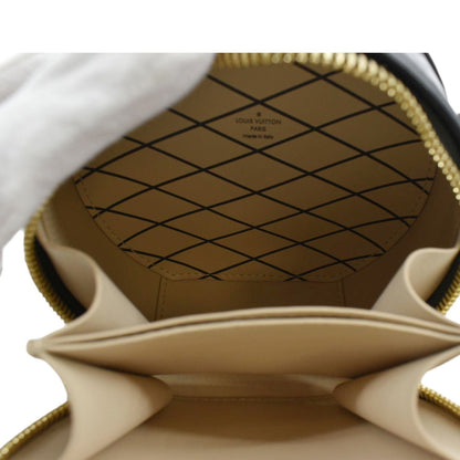 LOUIS VUITTON Boite Chapeau Souple Mini Monogram Vernis Shoulder Bag Black