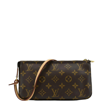 LOUIS VUITTON Pochette Accessories NM Monogram Canvas Pouch Bag Brown
