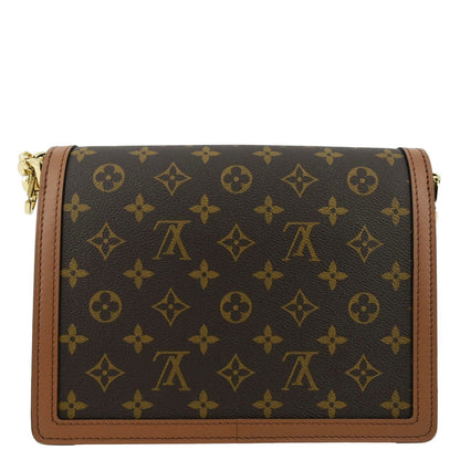 LOUIS VUITTON Dauphine MM Monogram Reverse Canvas Shoulder Bag Brown