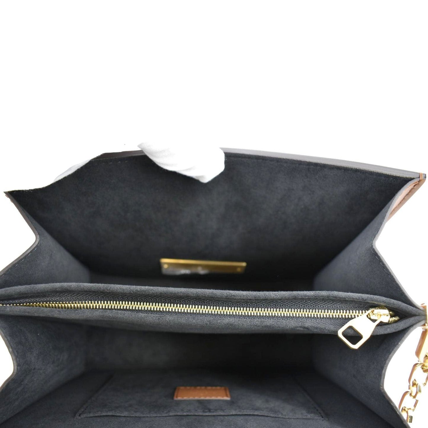 LOUIS VUITTON Dauphine MM Monogram Reverse Canvas Shoulder Bag Brown