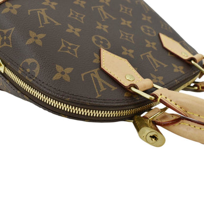 LOUIS VUITTON Alma BB Monogram Canvas Satchel Crossbody Bag Brown