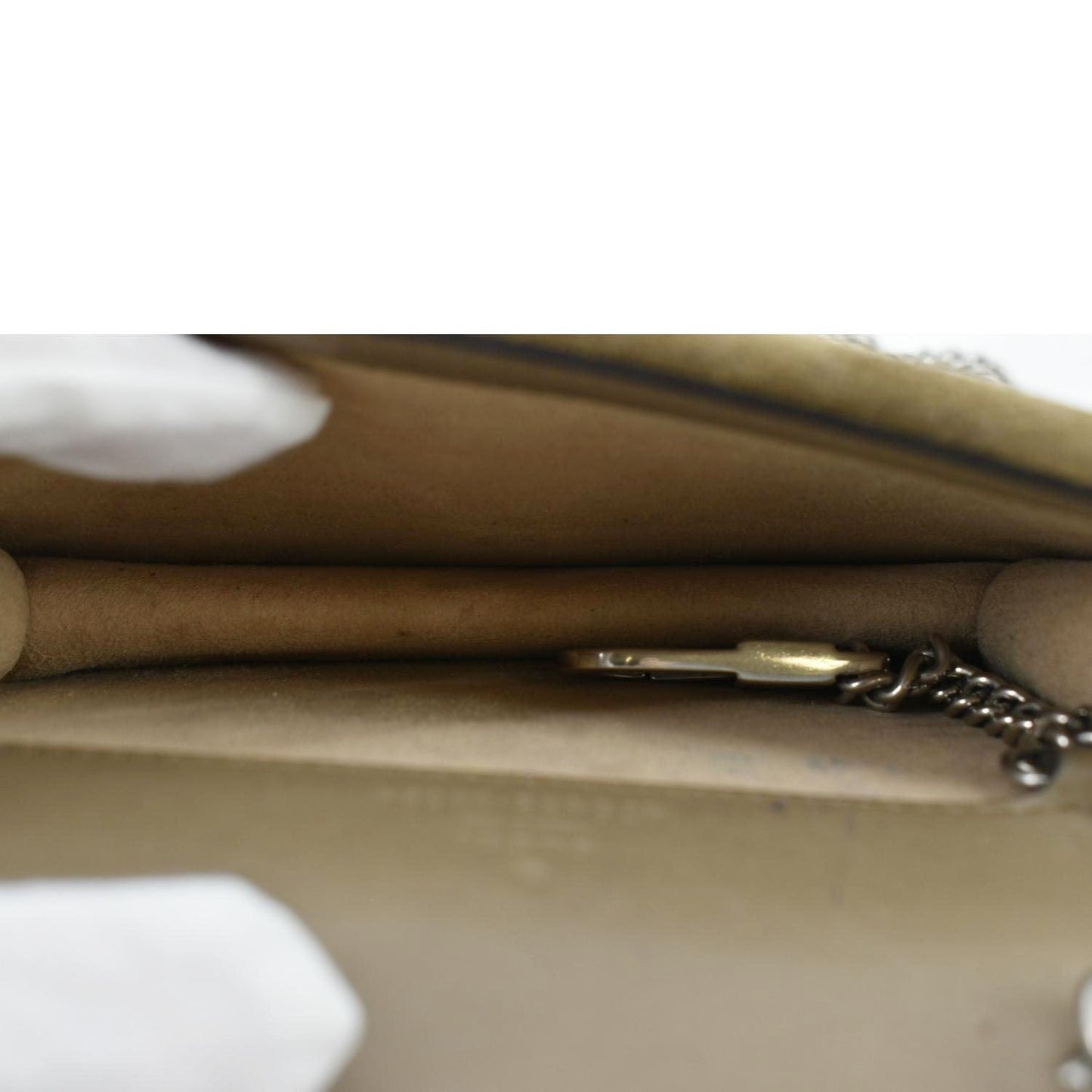 GUCCI Dionysus Super Mini GG Supreme Canvas Crossbody Bag Taupe 476432