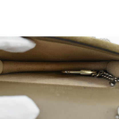 GUCCI Dionysus Super Mini GG Supreme Canvas Crossbody Bag Taupe 476432