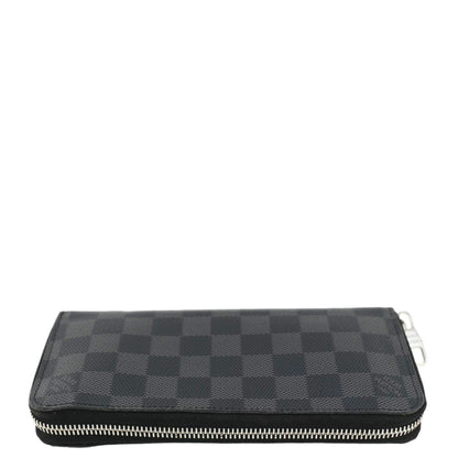 LOUIS VUITTON Damier Graphite Vertical Zippy Wallet Black