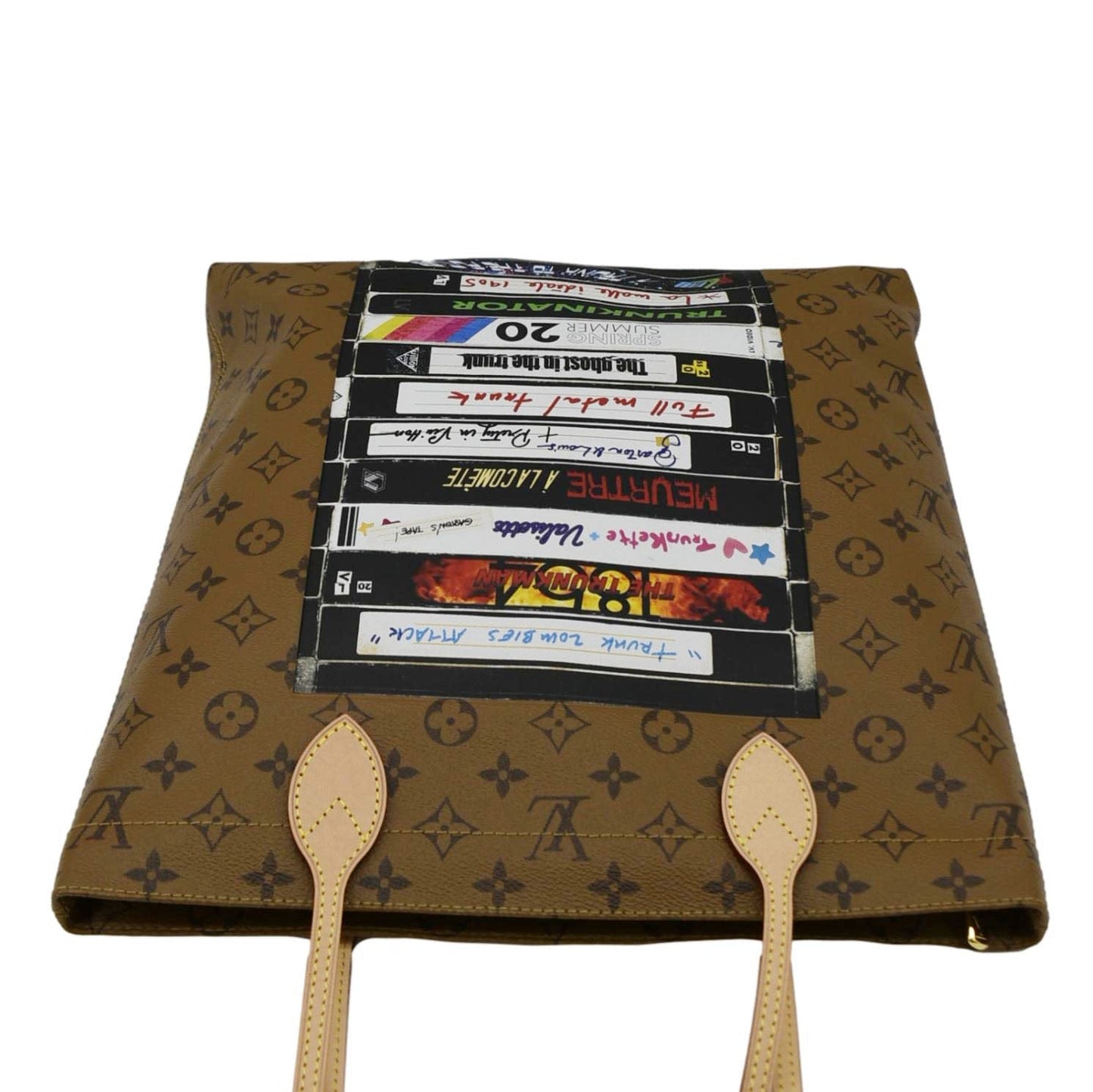 LOUIS VUITTON Carry It Monogram Reverse Canvas Tote  Bag Brown