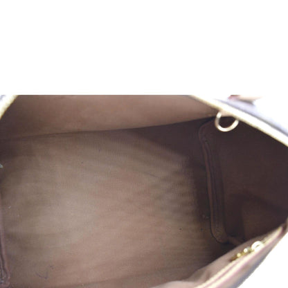 LOUIS VUITTON Speedy 30 Monogram Canvas Satchel Bag Brown