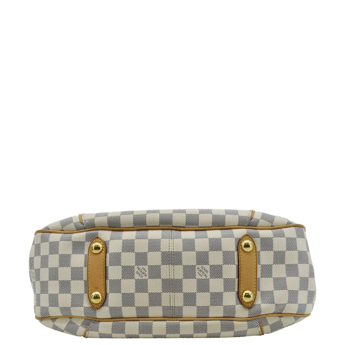 LOUIS VUITTON Galliera PM Damier Azur Hobo Bag White