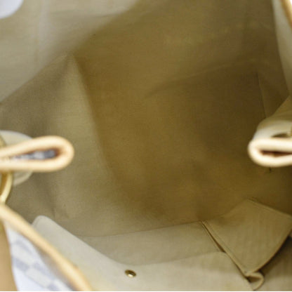LOUIS VUITTON Galliera PM Damier Azur Hobo Bag White