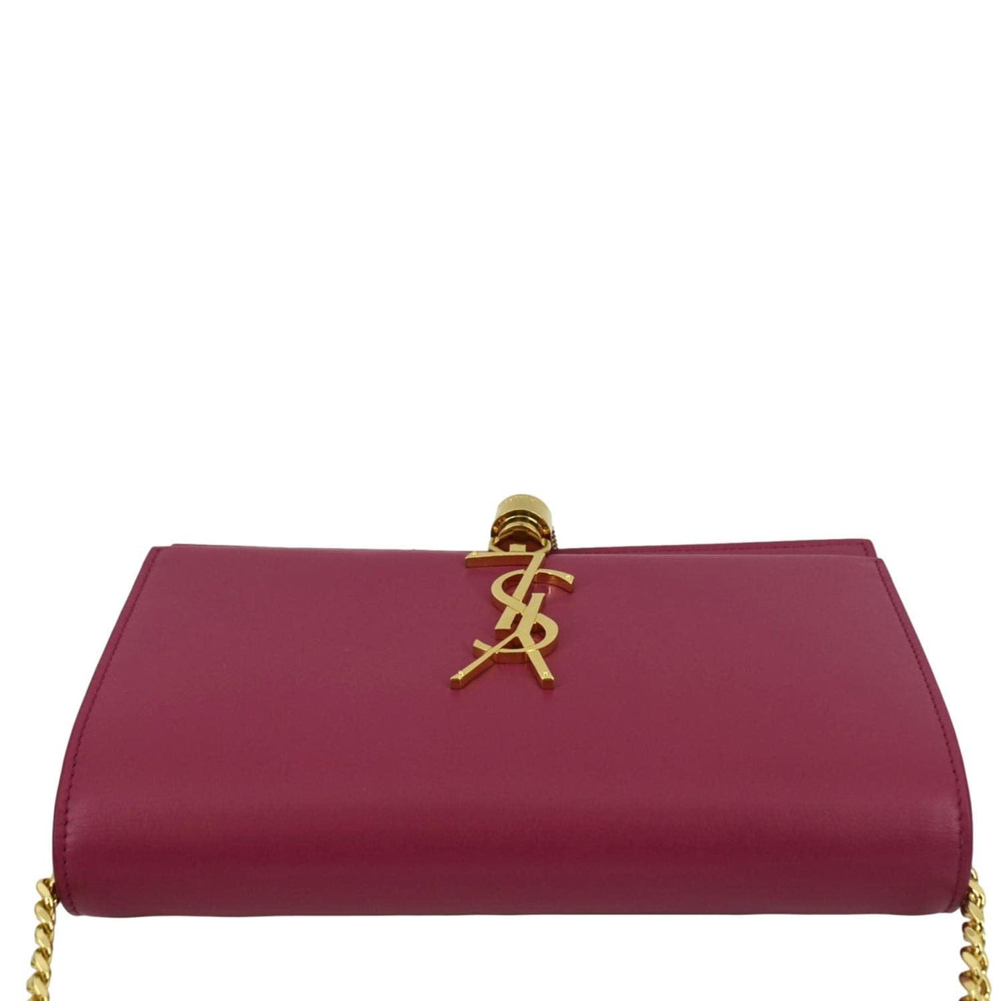 YVES SAINT LAURENT Kate Small Smooth Leather Crossbody Bag Hot Pink