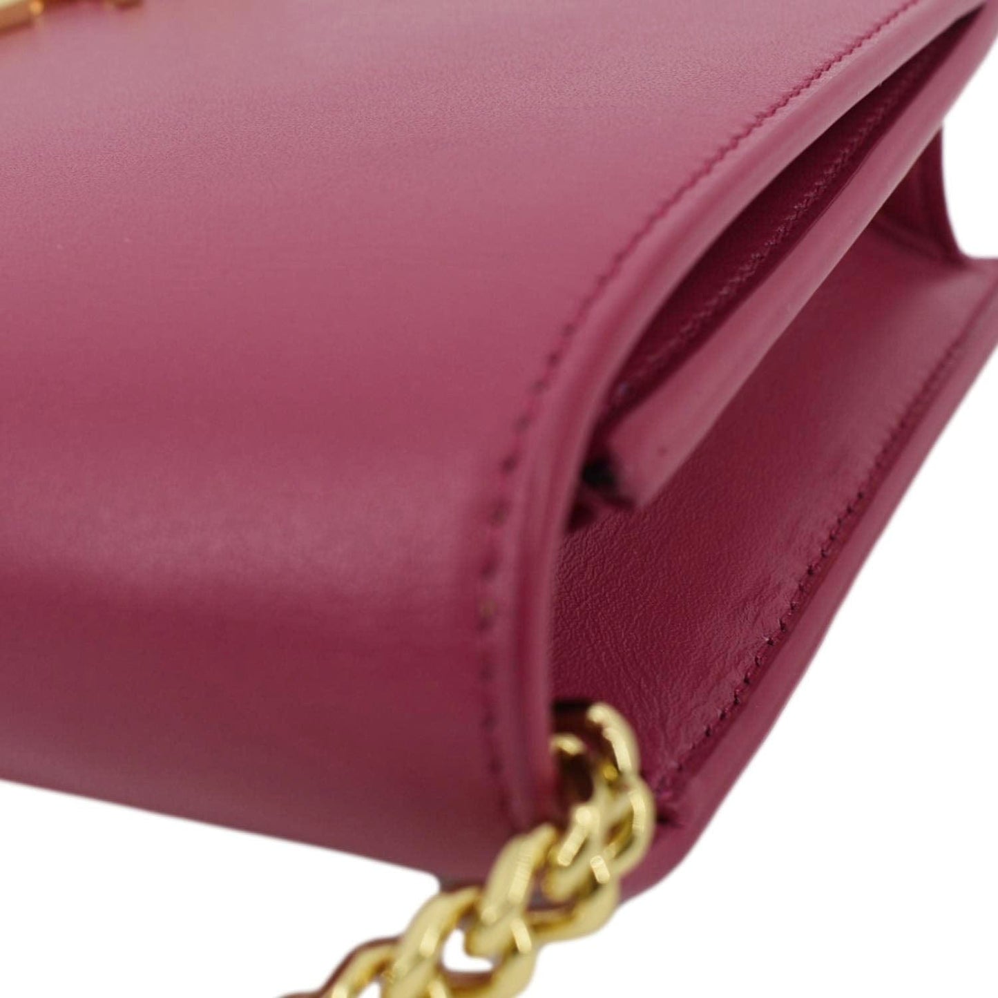 YVES SAINT LAURENT Kate Small Smooth Leather Crossbody Bag Hot Pink