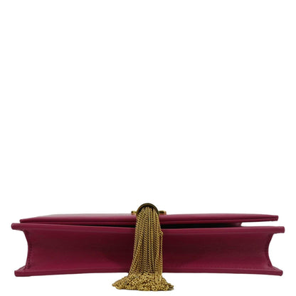 YVES SAINT LAURENT Kate Small Smooth Leather Crossbody Bag Hot Pink