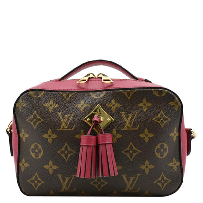 LOUIS VUITTON Saintonge Monogram Canvas Crossbody Bag Brown