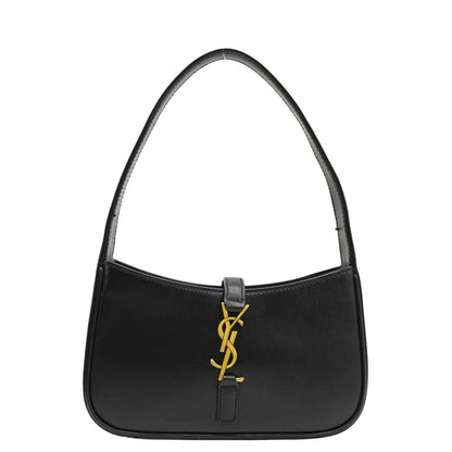 YVES SAINT LAURENT Le 5 A 7 Mini Leather Shoulder Bag Black