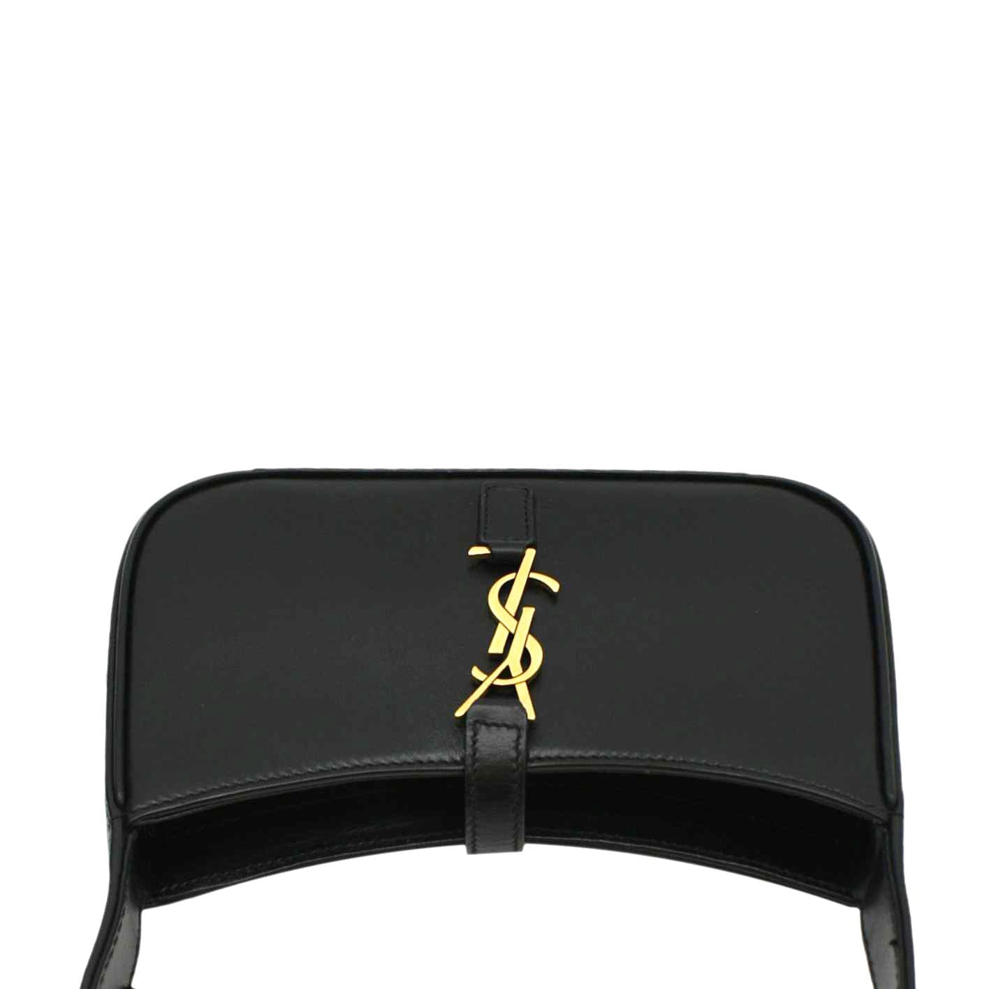 YVES SAINT LAURENT Le 5 A 7 Mini Leather Shoulder Bag Black