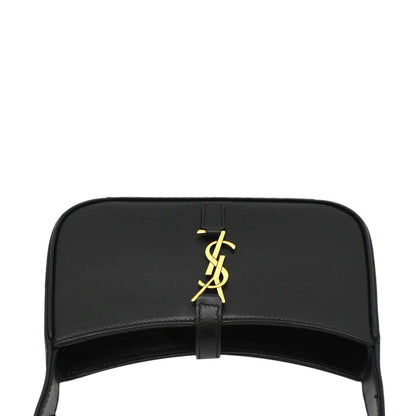 YVES SAINT LAURENT Le 5 A 7 Mini Leather Shoulder Bag Black