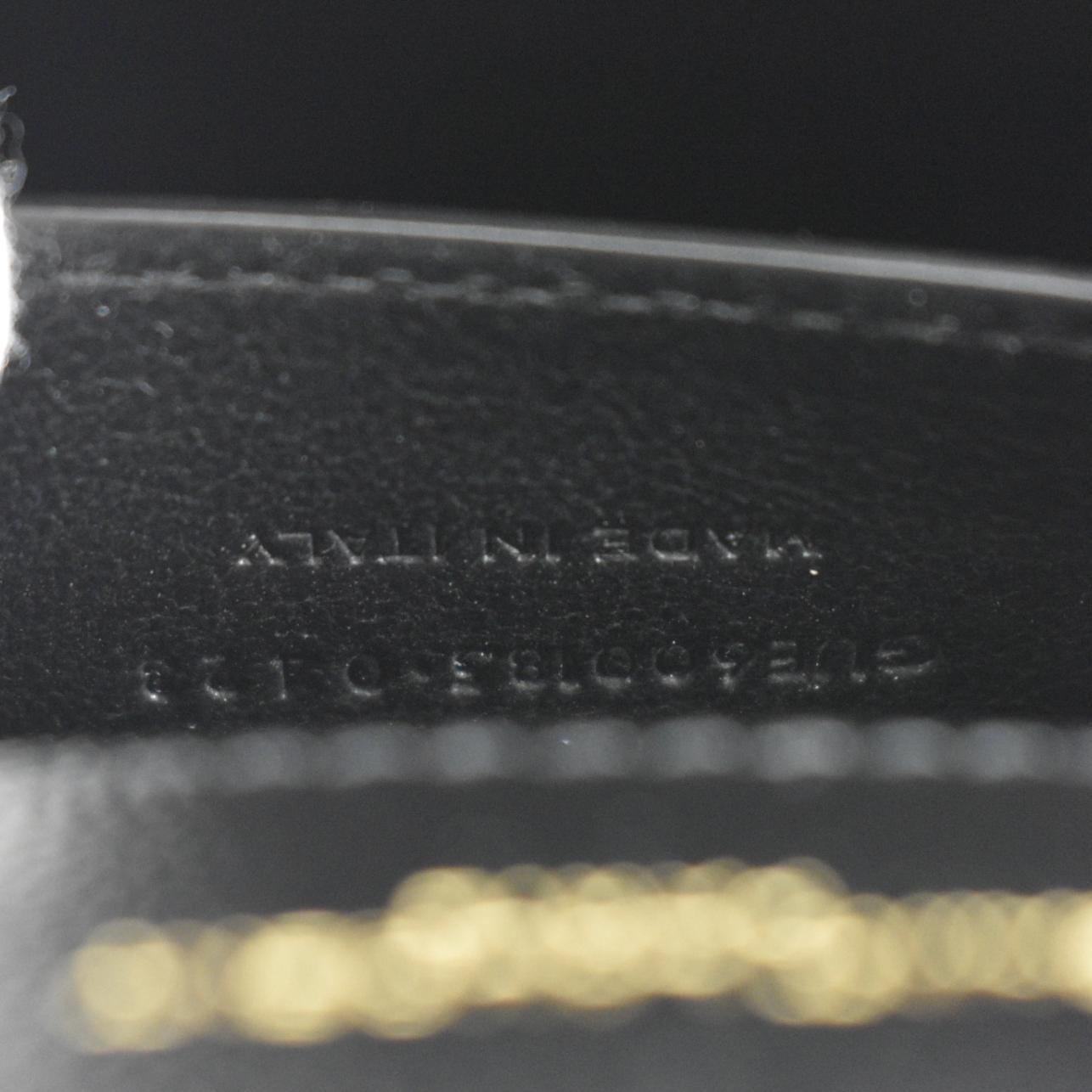 YVES SAINT LAURENT Small Envelope Matelassé Leather Shoulder Bag Black