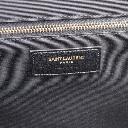 YVES SAINT LAURENT Large Envelope Chevron Quilted Leather Chain Shoulder Bag Red