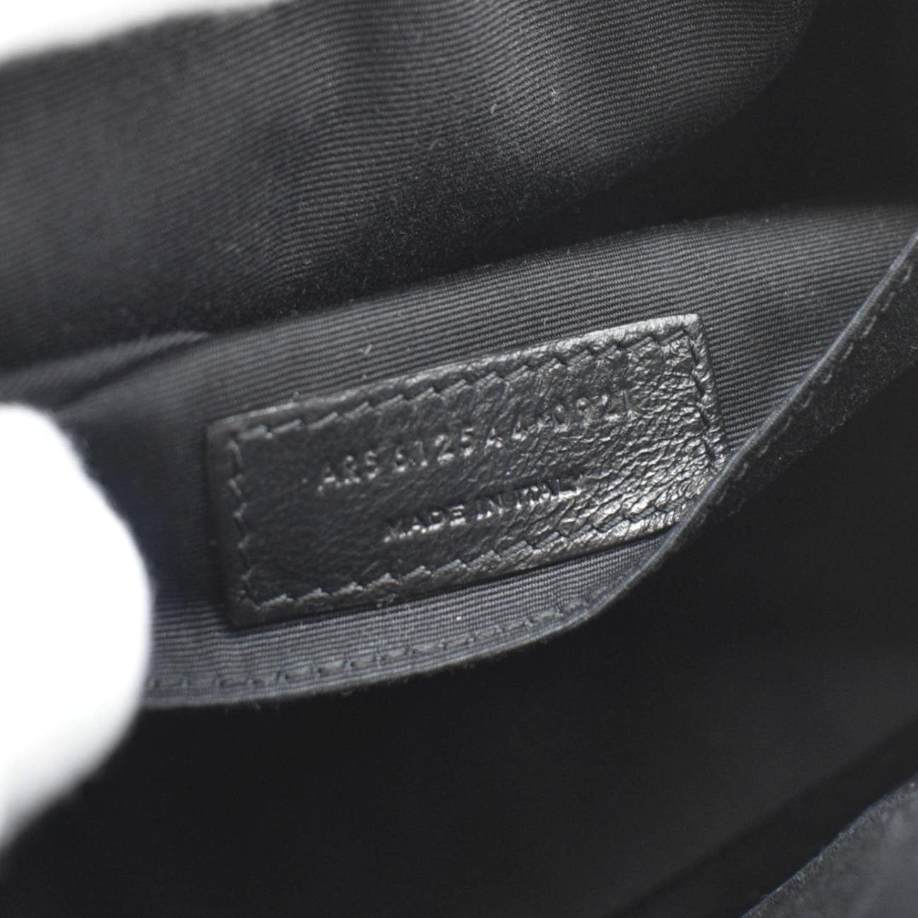 YVES SAINT LAURENT Lou Medium Quilted Leather Camera Crossbody Bag Black