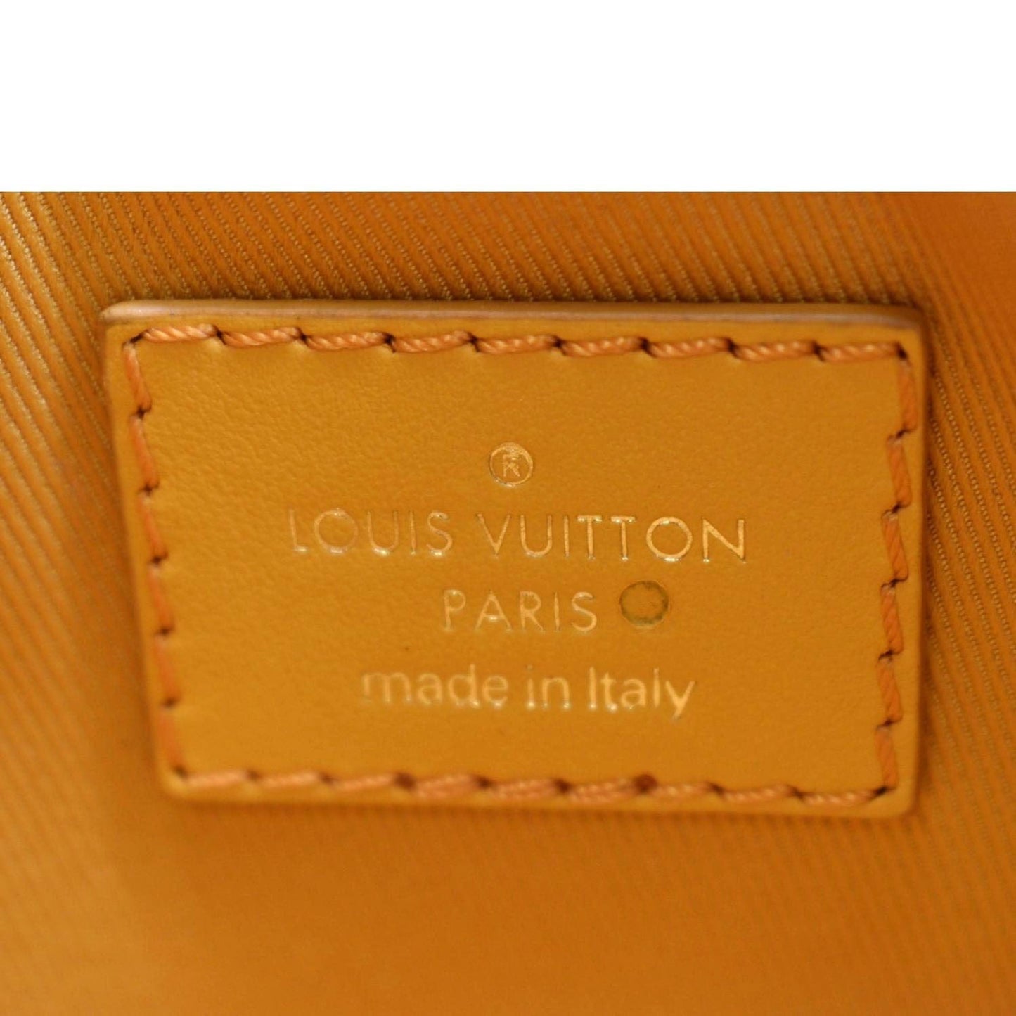 LOUIS VUITTON Outdoor Messenger Monogram Denim Belt Bag Orange