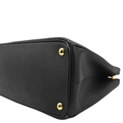 PRADA Saffiano Leather Shoulder Bag Black