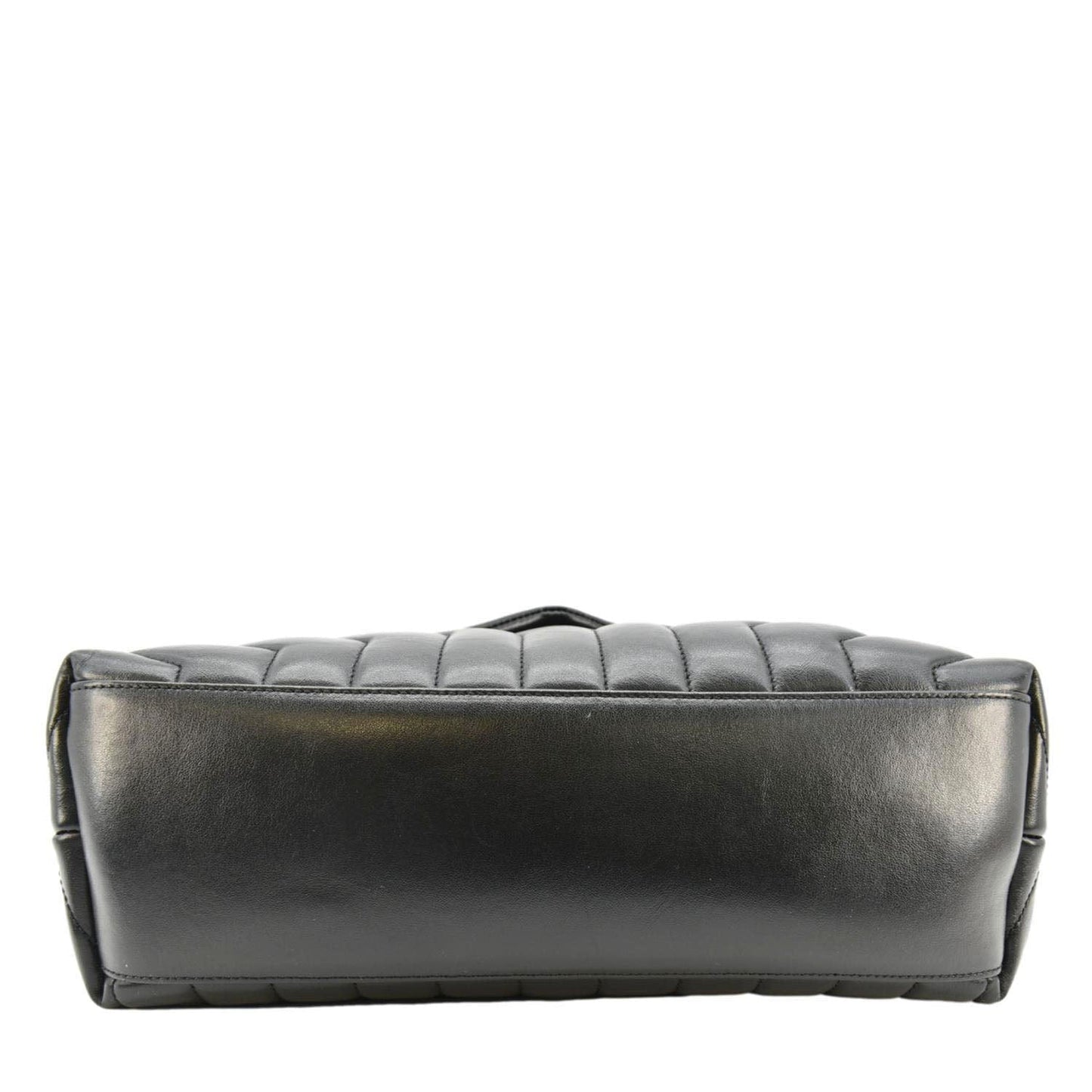 YVES SAINT LAURENT Loulou Medium Quilted Leather Crossbody Bag Black