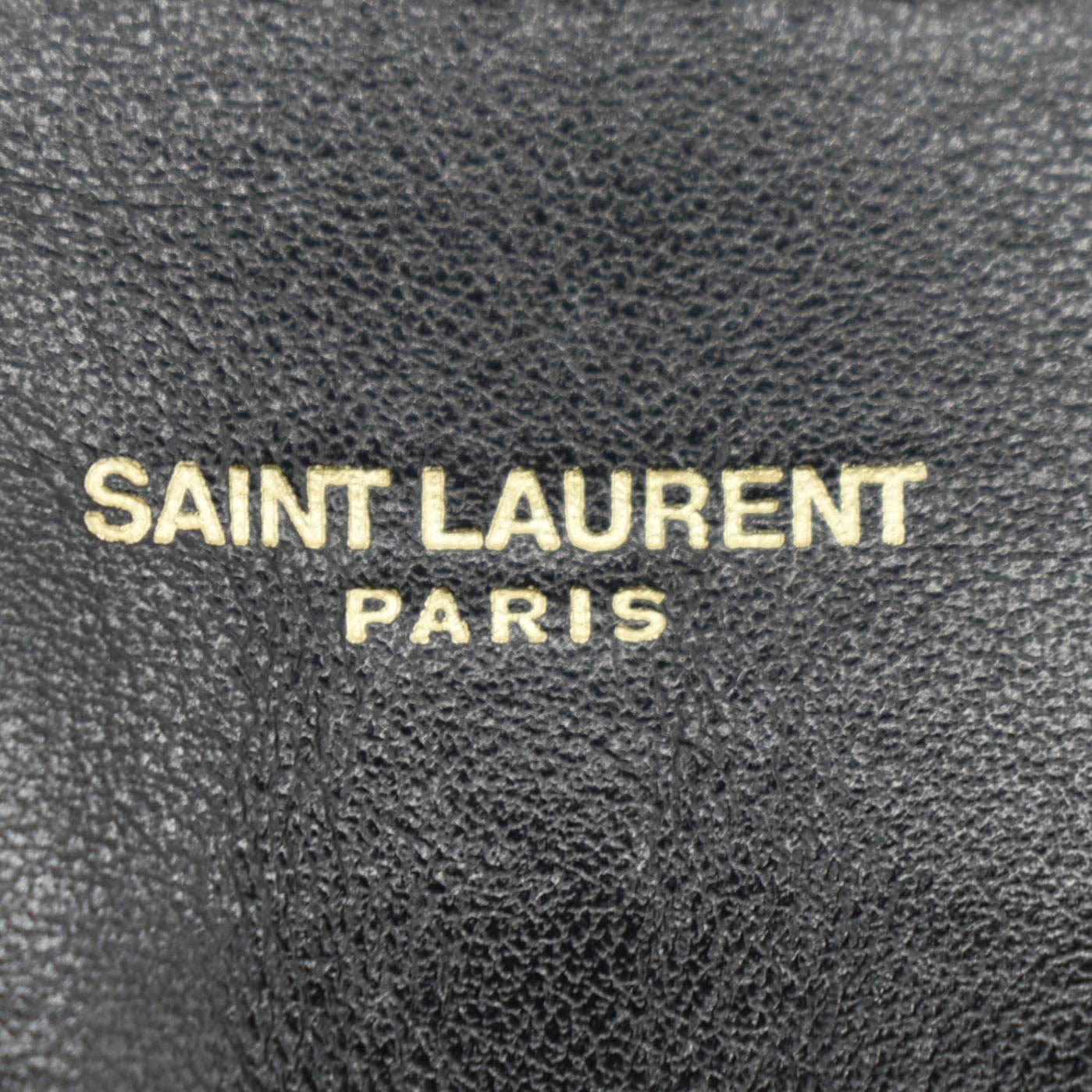 YVES SAINT LAURENT Loulou Medium Quilted Leather Crossbody Bag Black