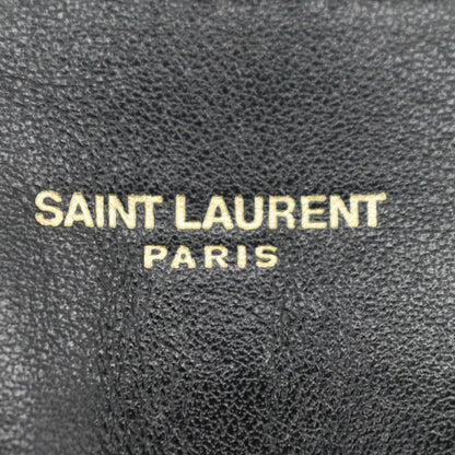 YVES SAINT LAURENT Loulou Medium Quilted Leather Crossbody Bag Black