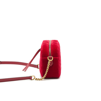 Gucci Marmont Valvet Camera Bag Red