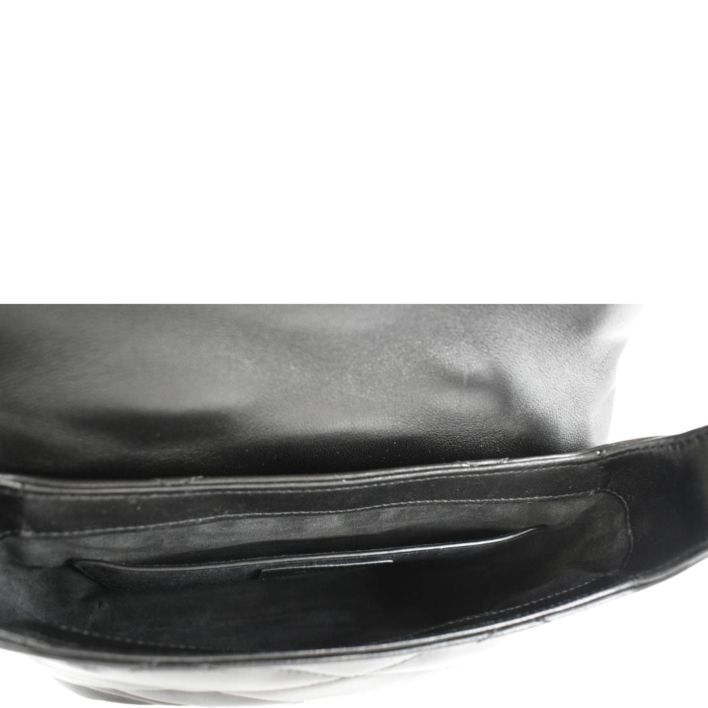 YVES SAINT LAURENT LE 57 Quilted Leather Hobo Bag Black