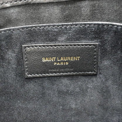 YVES SAINT LAURENT LE 57 Quilted Leather Hobo Bag Black