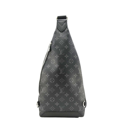 LOUIS VUITTON Duo Slingbag Taigarama Crossbody Bag Black