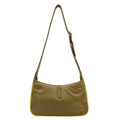 YVES SAINT LAURENT Le 5 A 7 Re-Nylon Crossbody Bag Yellow