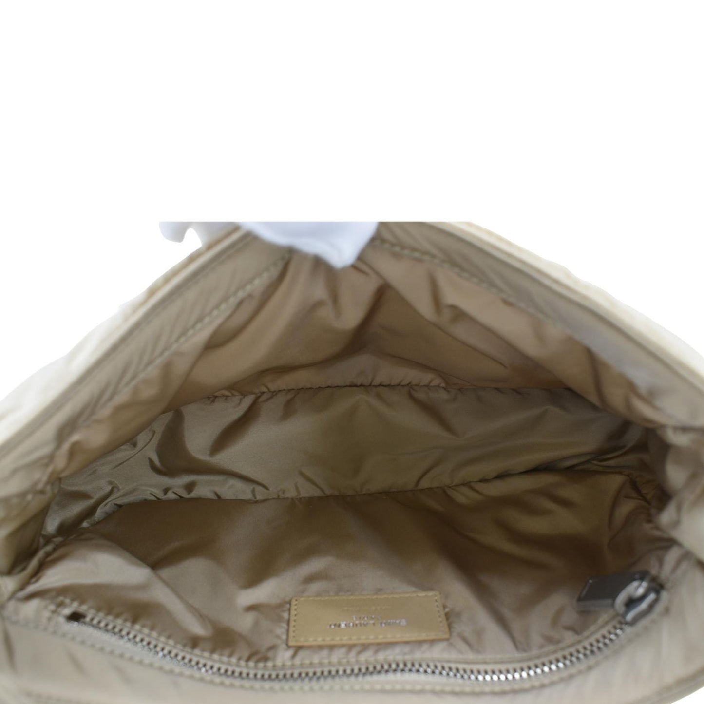 YVES SAINT LAURENT Le 5 A 7 Re-Nylon Crossbody Bag Yellow