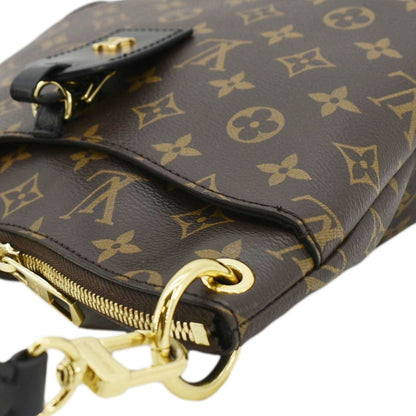 LOUIS VUITTON Odeon PM Monogram Canvas Shoulder Bag Brown
