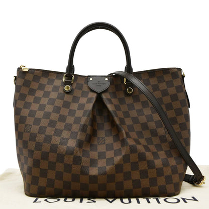 LOUIS VUITTON Siena MM Damier Ebene Shoulder Bag Brown