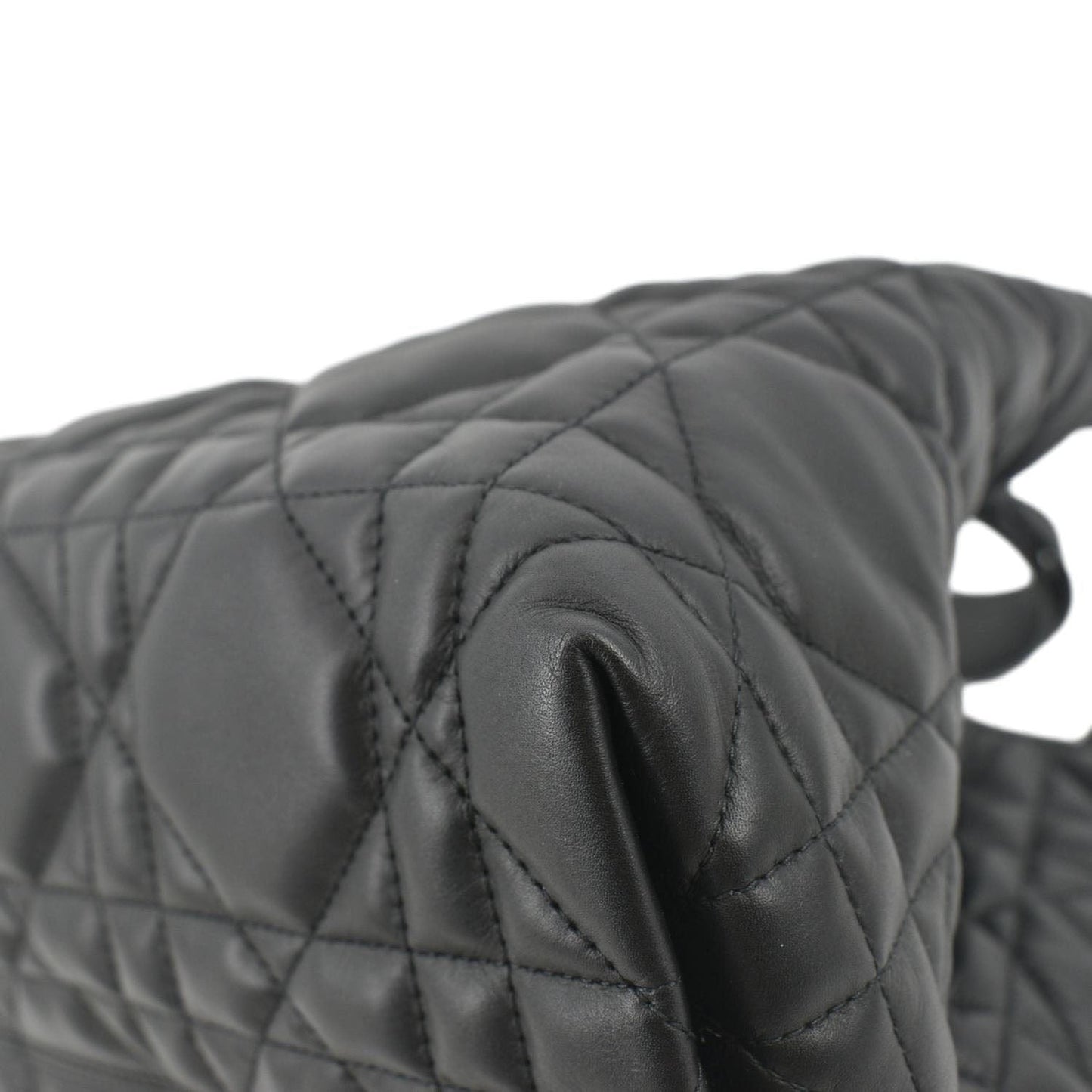 CHRISTIAN DIOR Medium Toujours Leather Shoulder Bag Black