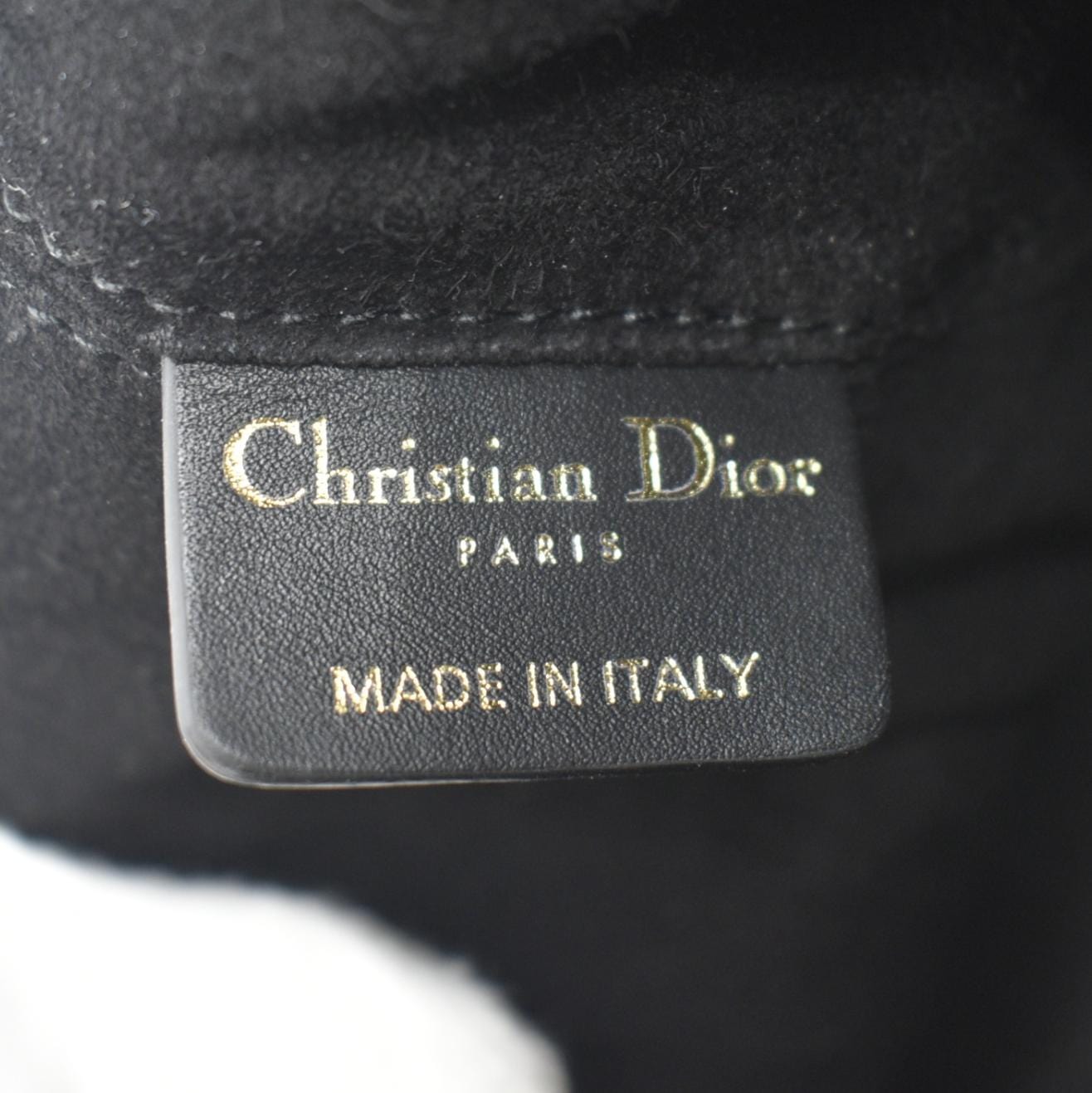 CHRISTIAN DIOR Medium Toujours Leather Shoulder Bag Black