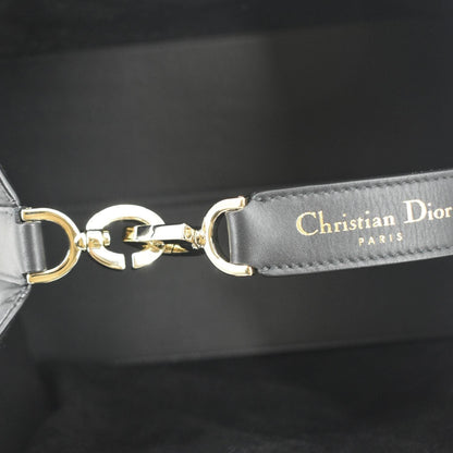 CHRISTIAN DIOR Medium Toujours Leather Shoulder Bag Black