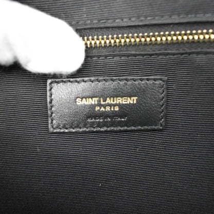 YVES SAINT LAURENT Envelope Large Mix Matelasse Leather Wallet Black