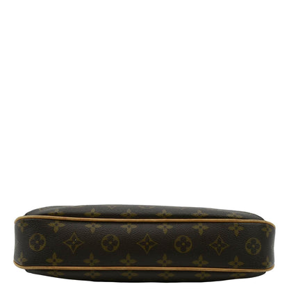 LOUIS VUITTON Thames PM Monogram Canvas Shoulder Bag Brown