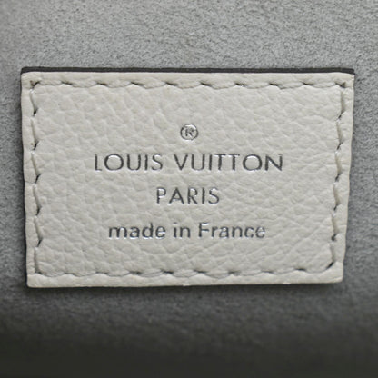 LOUIS VUITTON Mylockme Studded Leather Chain Shoulder Bag White